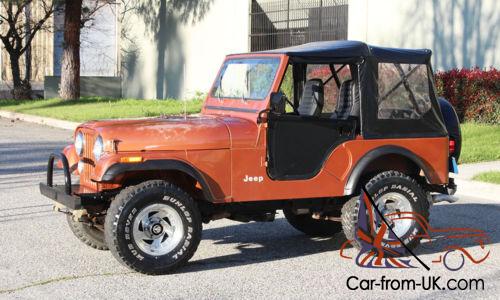 1981 Jeep CJ California Jeep CJ5,100% Rust Free, **NO RESERVE**