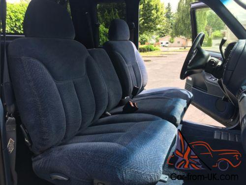 Details about   1998 Chevy Suburban C/K 1500 2500 Driver Side Lean Back Leather Seat Cover Blue