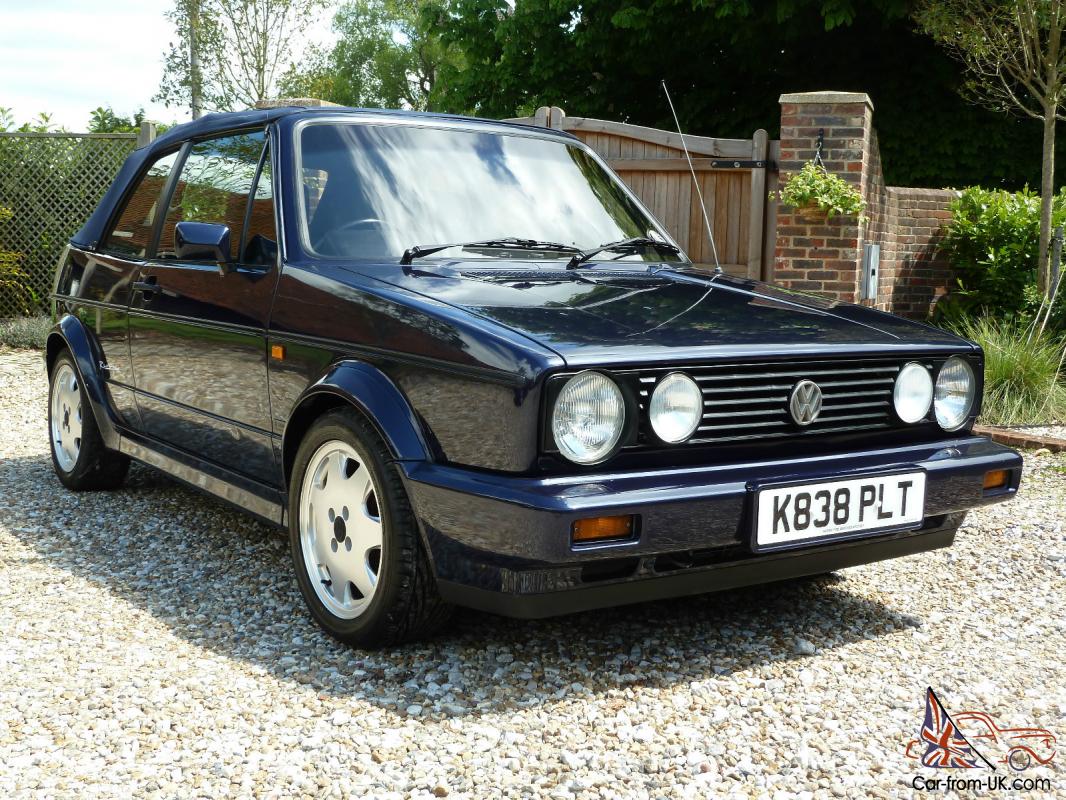 1993 VOLKSWAGEN MK1 GOLF GTI RIVAGE KARMANN CABRIOLET LTD. EDT MET. BLUE