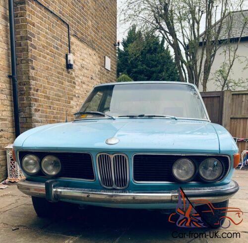 1972 BMW E3 3.0S Rare Classic Car Collectors Solid Car With  Logbook  L Reg P/X