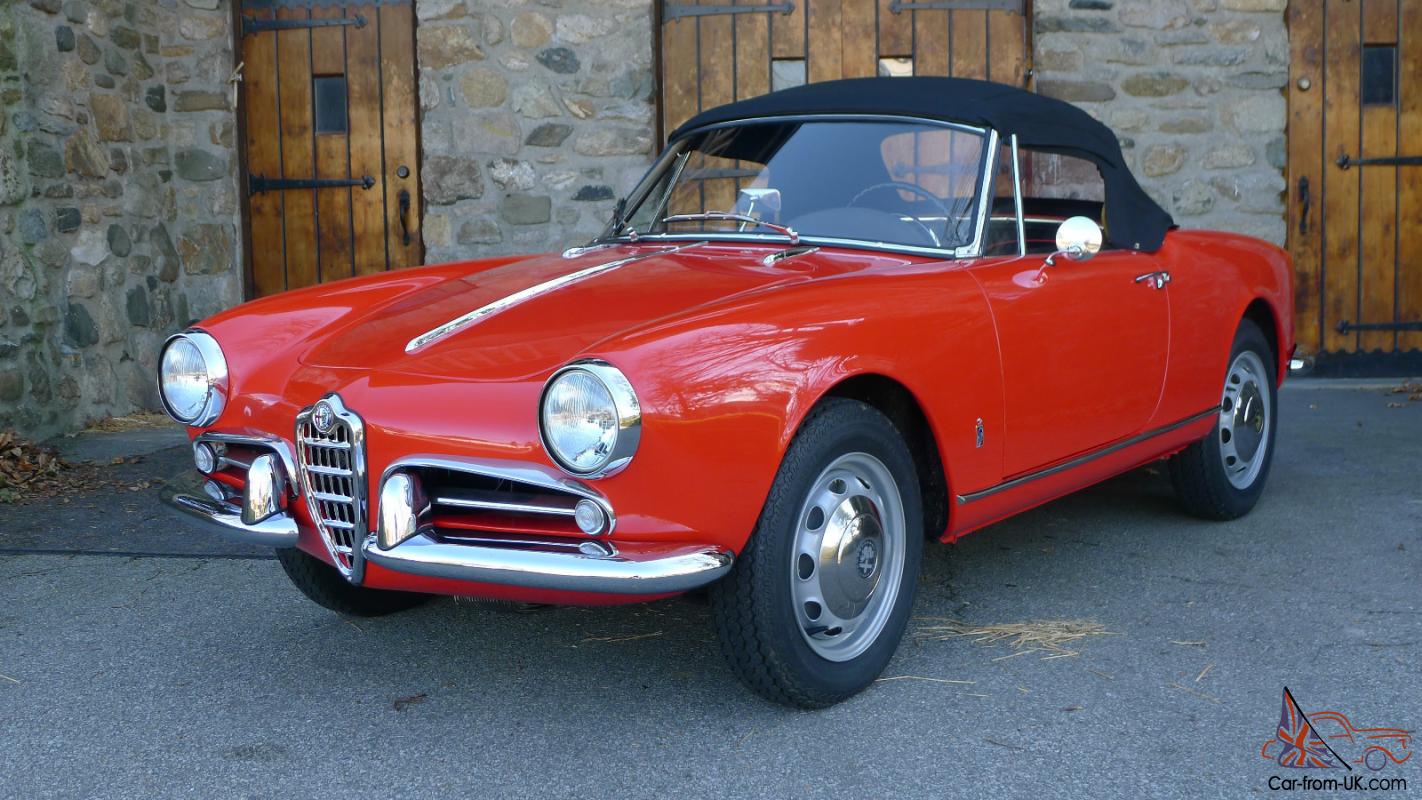 1960 Alfa Romeo Giulietta Spider Fully Restored