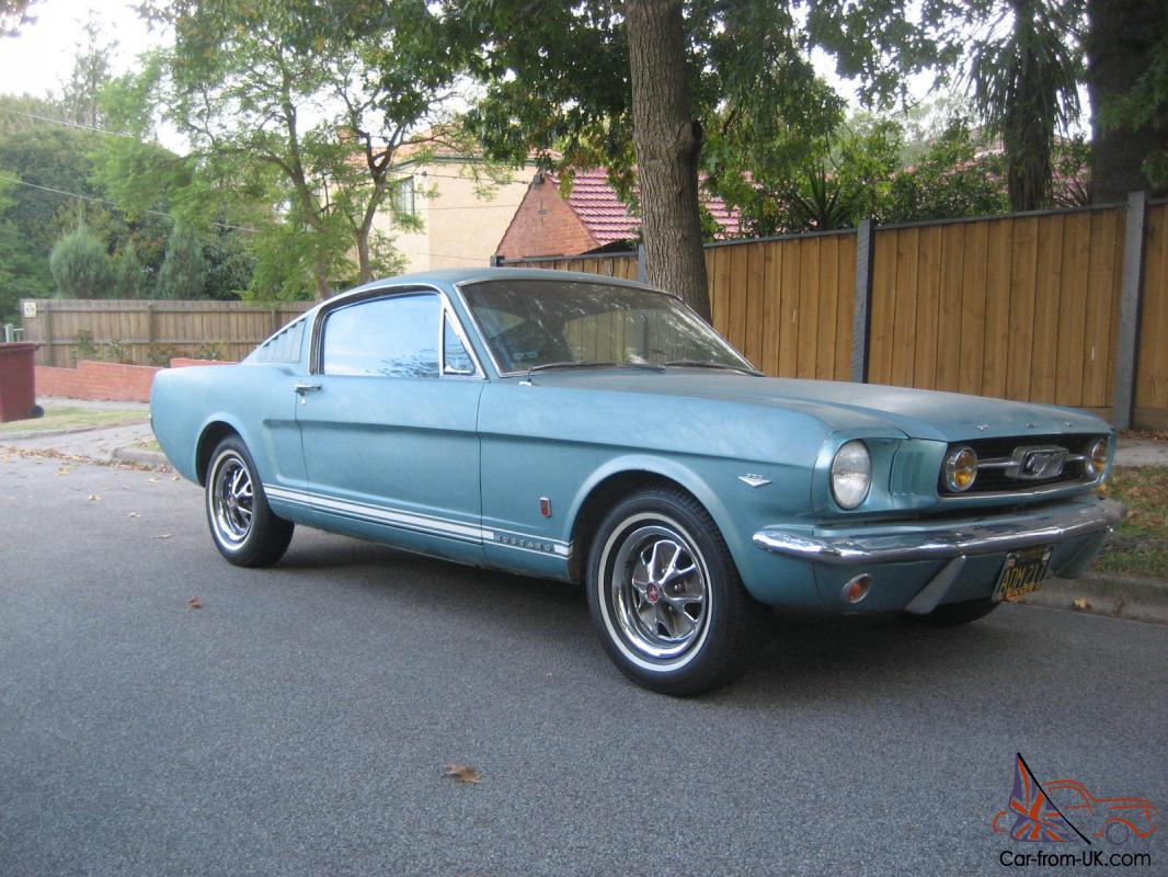 Tahoe Turquoise 1966 Mustang Gt Fastback 4 Speed Pony Trim Ford