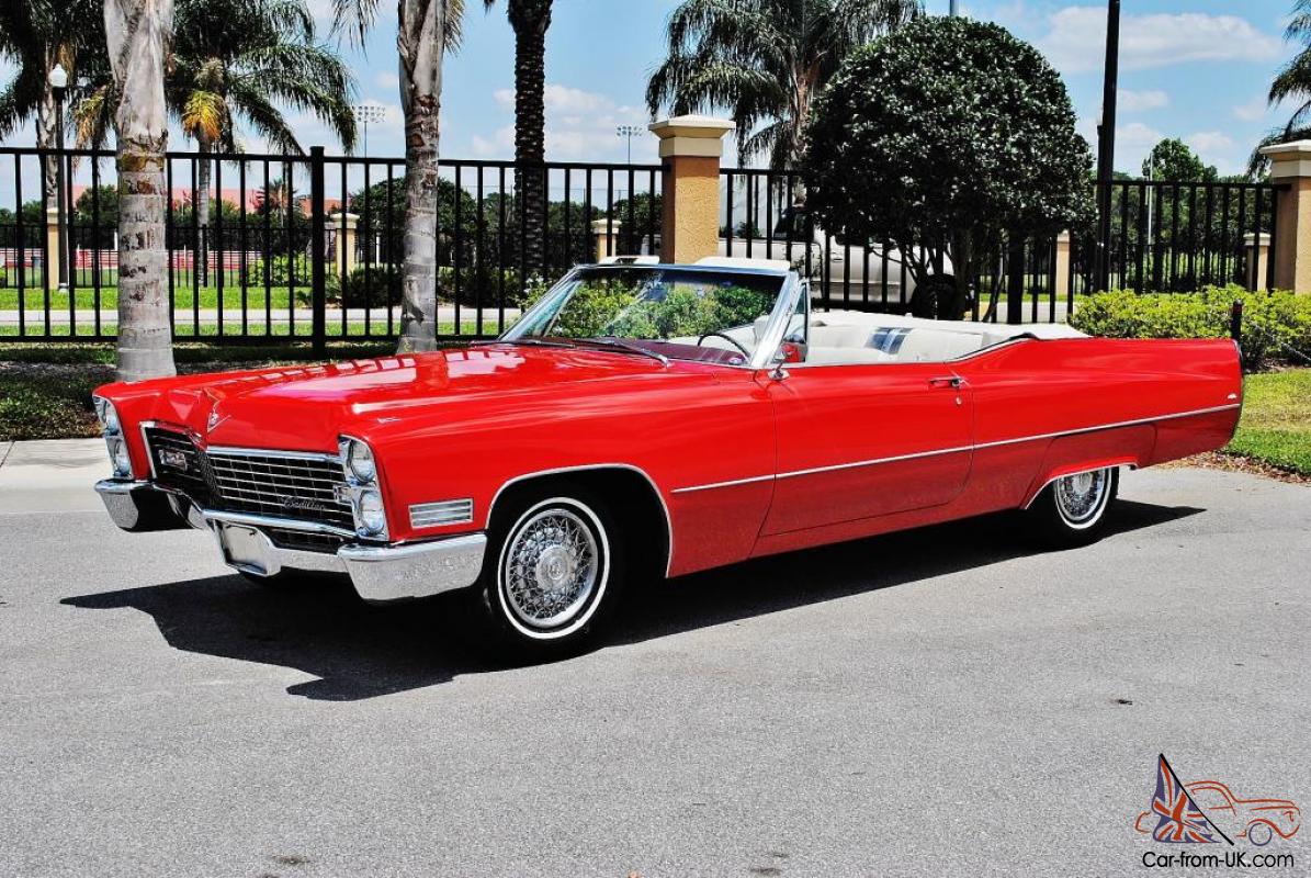 absolutly beautiful red 1967 Cadillac DeVille Convertible restored ...