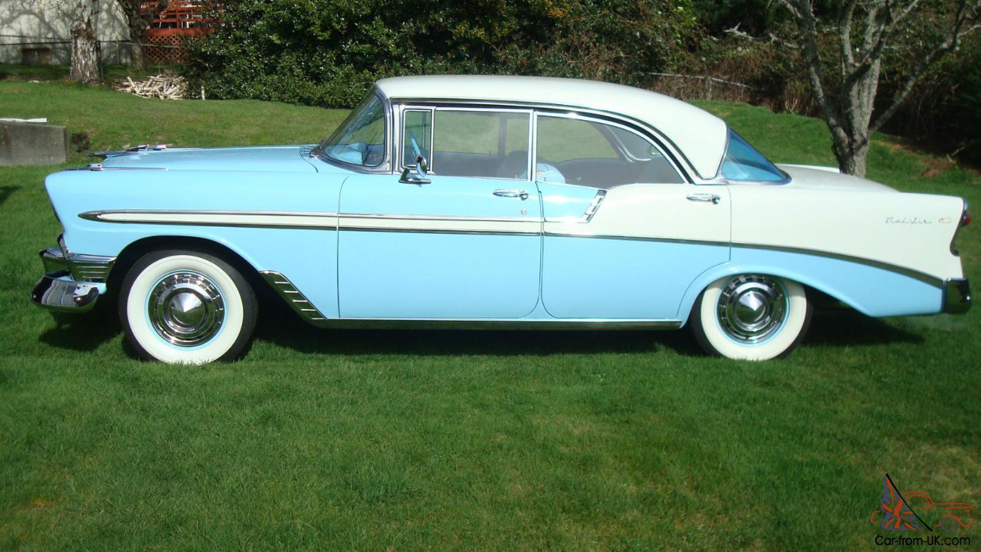 1956 Chevrolet Belair 4 Door Pillarless Sedan Superb Presentation