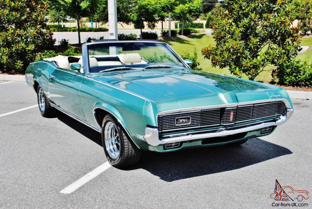 True 1 Owner 56460 Miles 1969 Mercury Cougar Xr7 Convertible 1st Title