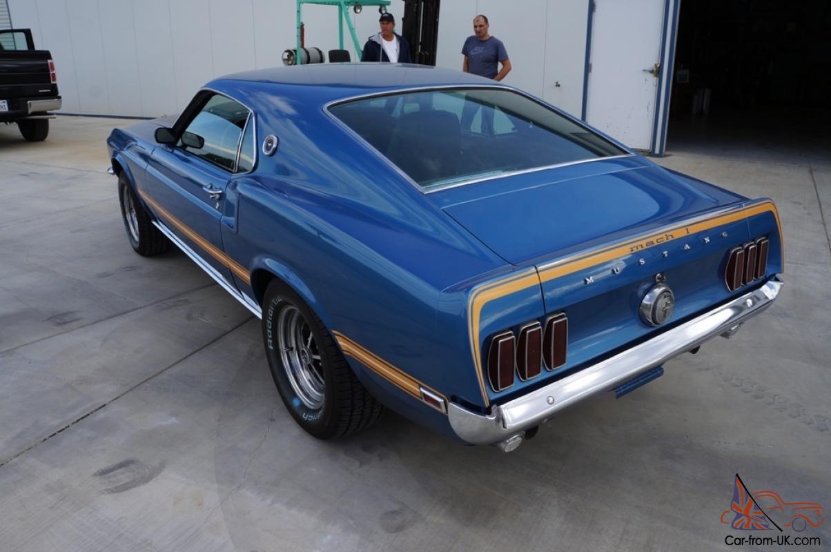 Ford mustang fastback mach 1 1969 occasion #4