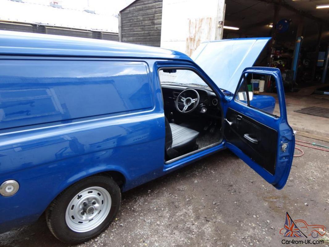 Powder blue ford escort