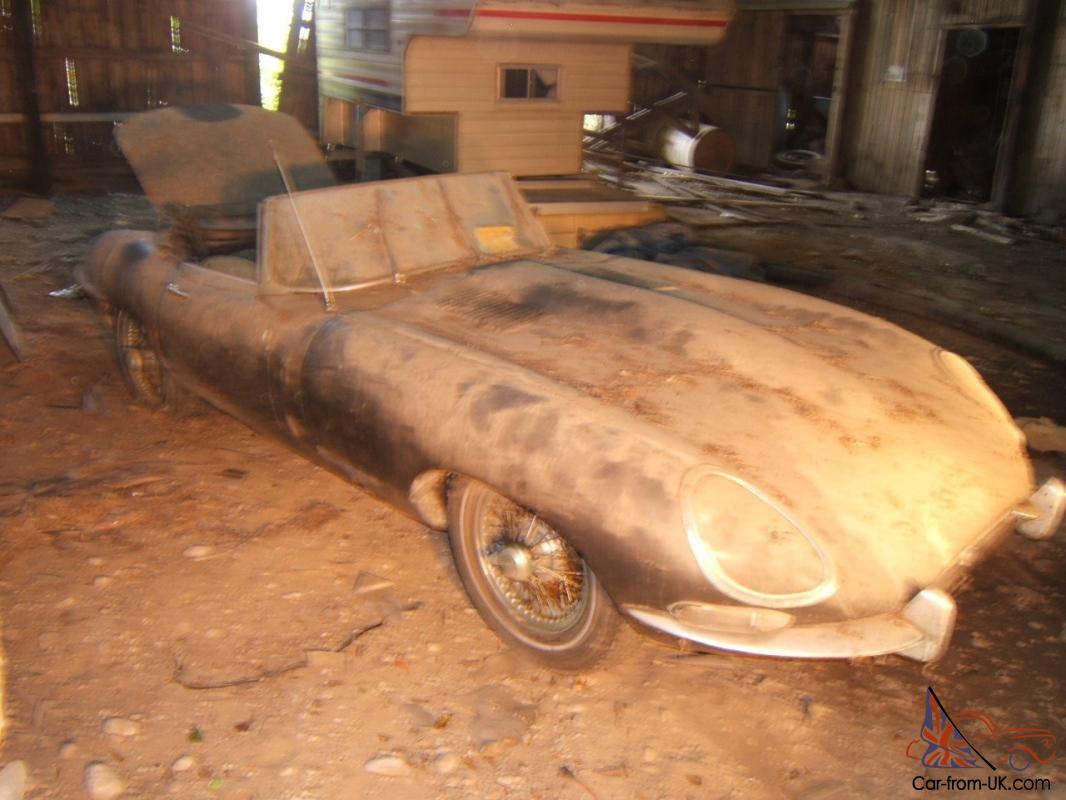 Jaguar E Type 1963 Roadster Matching Numbers Barn Find After 35 Years
