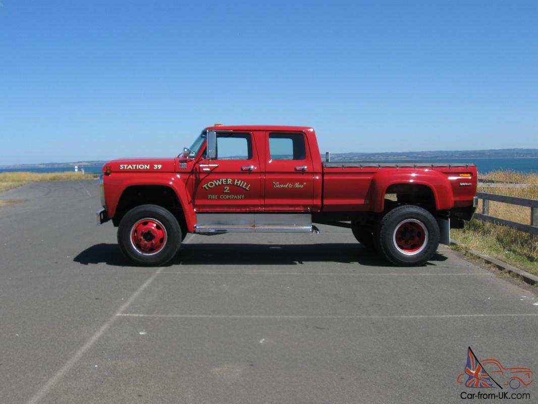 Ford f600 4x4 crew cab for sale.
