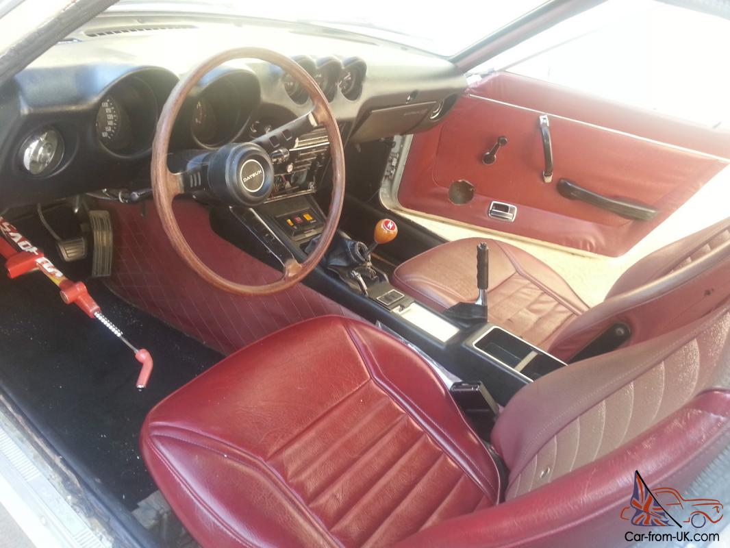 1972 Datsun 240z Rust Free Original Survivor White With Red Interior