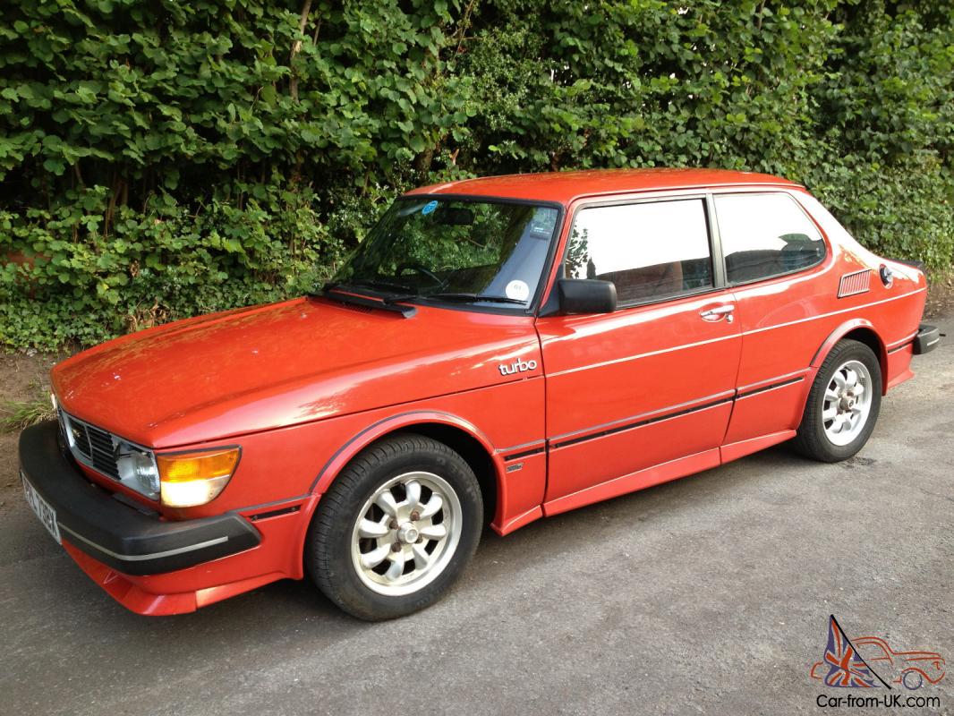 Saab 99 2DR Red Turbo with Airflow Bodykit. Smooth