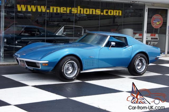 70 Chevrolet Corvette Coupe Mulsanne Blue with Blue Int