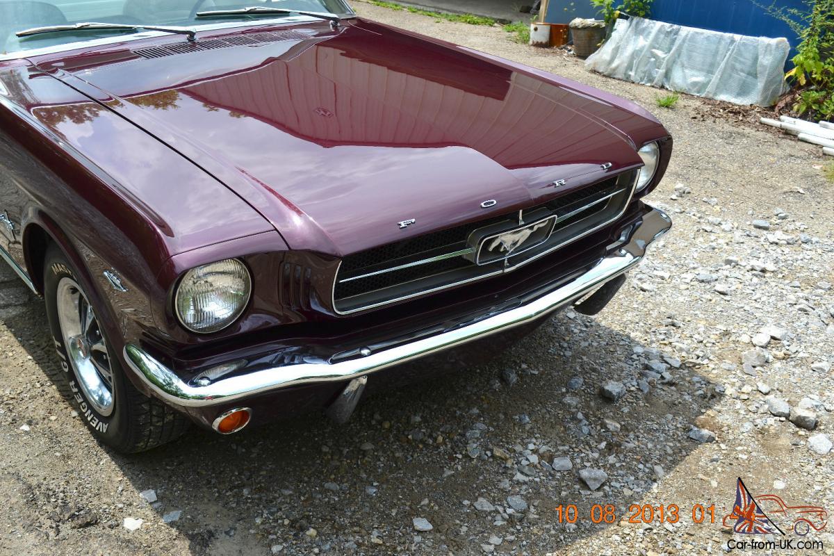 1965 Mustang Fastback Vintage Burgundy
