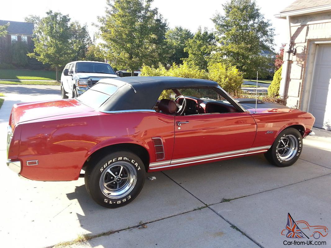 1969 Ford mustang convertible value