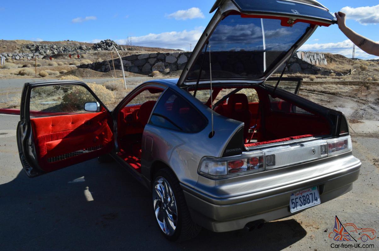 Honda Crx Si 1988 Clean Show Car Red Interior Velvet Garage Kept