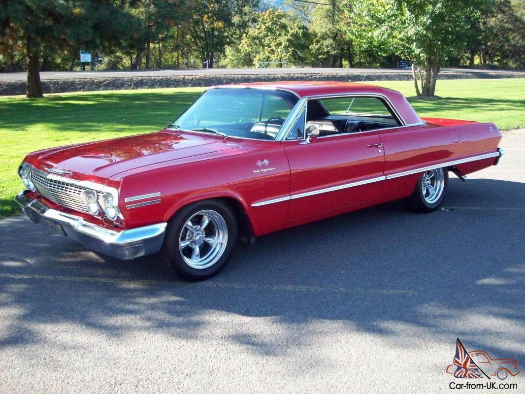 1963 Red Impala Super Sport 327 4 Spd With 1962 Corvette Style Fuel Injection