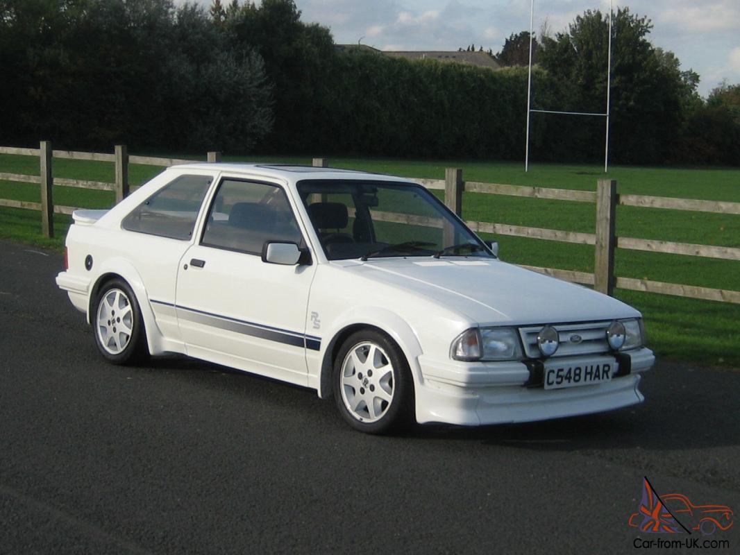 1985 Ford Escort Rs Turbo White Series 1 Only Miles Loads Of Srvice Histor