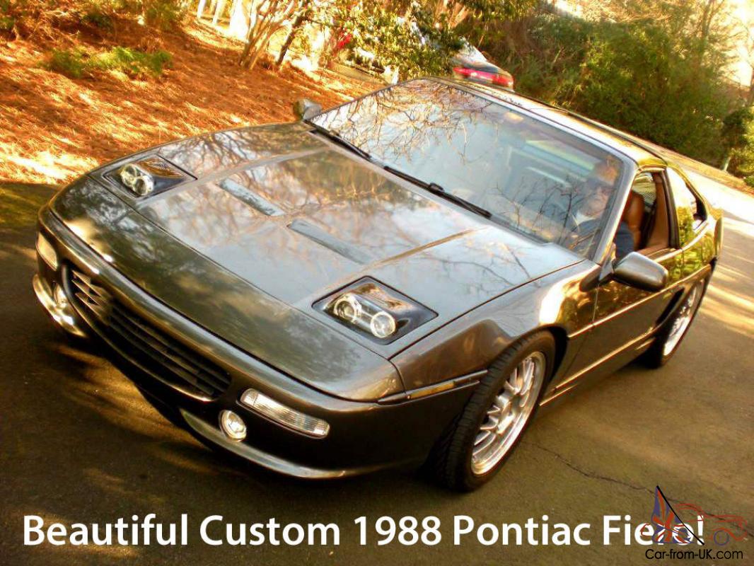 1988 Pontiac Fiero Customized Documented Southern Car 35k Miles On 3 8l V6 Leds