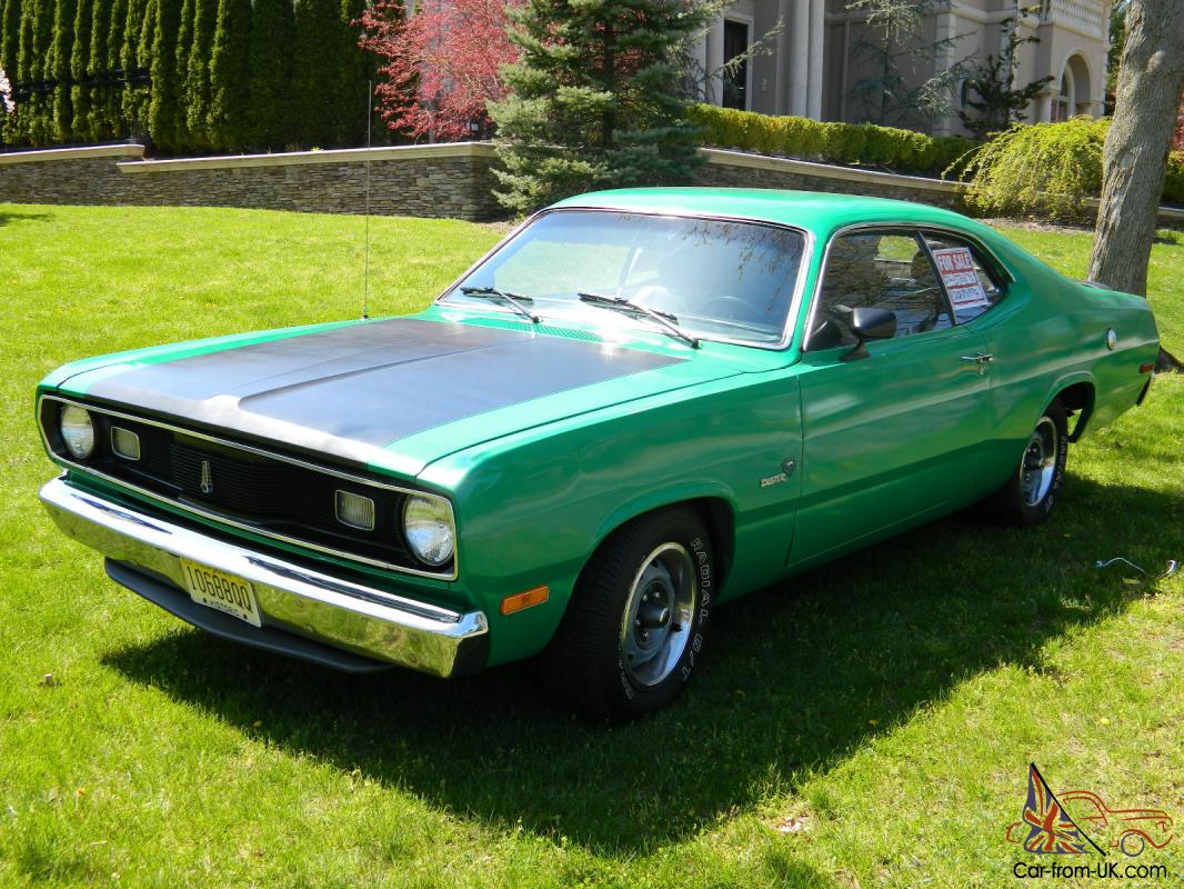 1972 PLYMOUTH DUSTER w/318 V-8 ENGINE w/ONLY 6,000 MILES-3 SPEED-RUNS ...