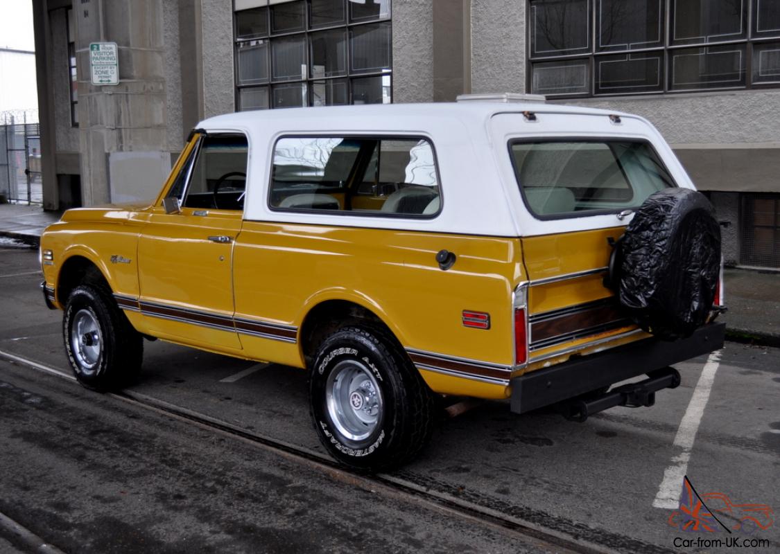 1972 Chevrolet K5 Blazer Cst Custom 4x4 Wheatland Yellow New Interor Must See