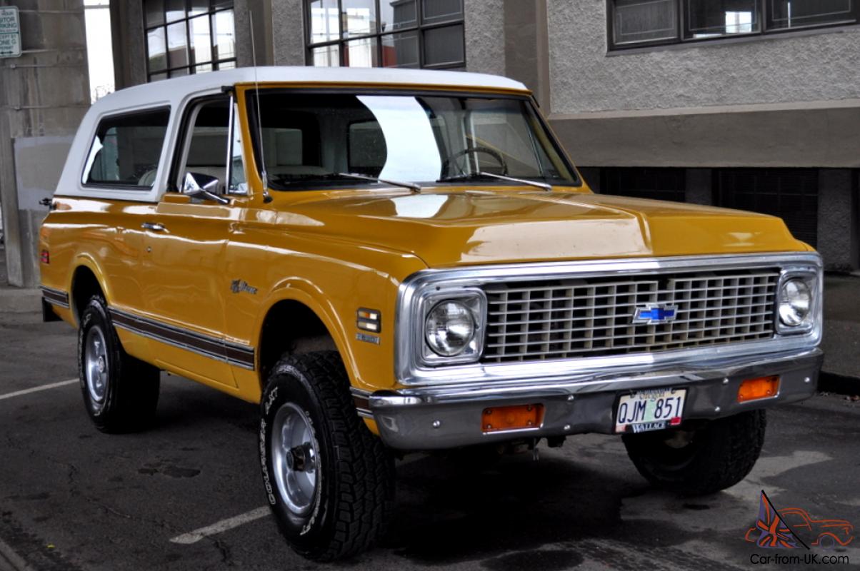 1972 Chevrolet  K5 Blazer  CST Custom 4X4  Wheatland Yellow 