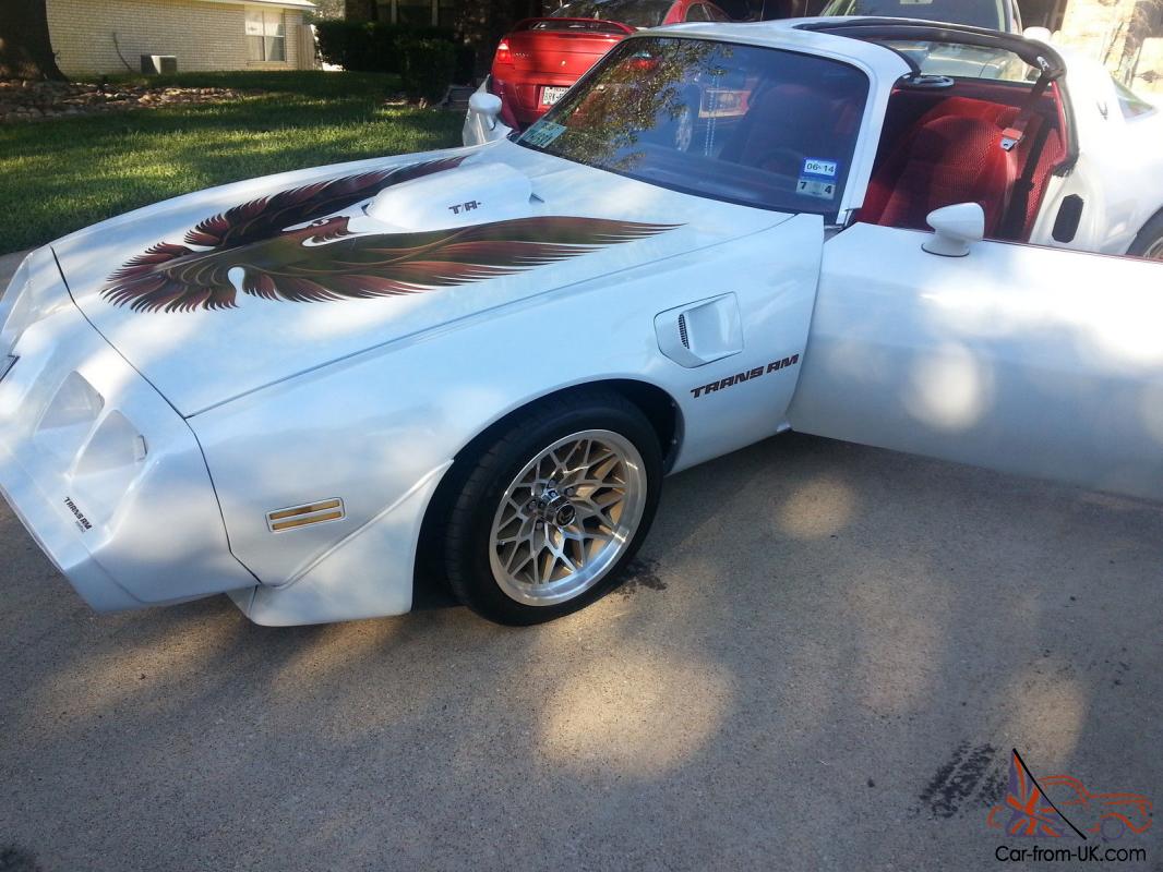 79 trans am pearl white burgundy interior 17inch year one wheels auto ...