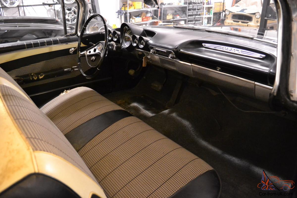 1960 Chevy Impala 25k Miles All Original Black With Black And White Interior