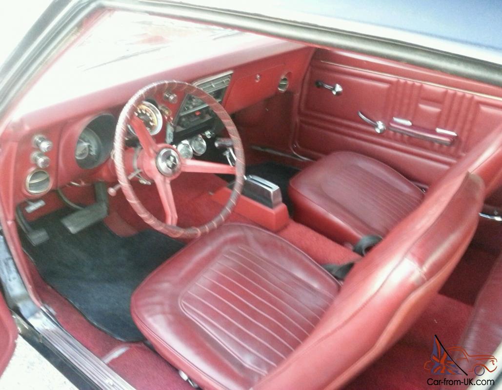 1967 Chevrolet Camaro Black W Red Interior