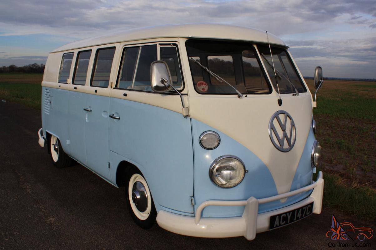 1965 VW Split Screen 11 Window Camper Van – Left Hand Drive. Restored.