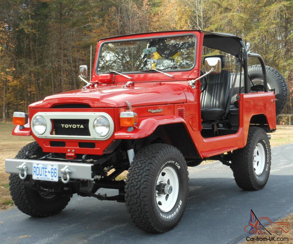 Restored Red Classic Fj40 With High Quality Upgrades