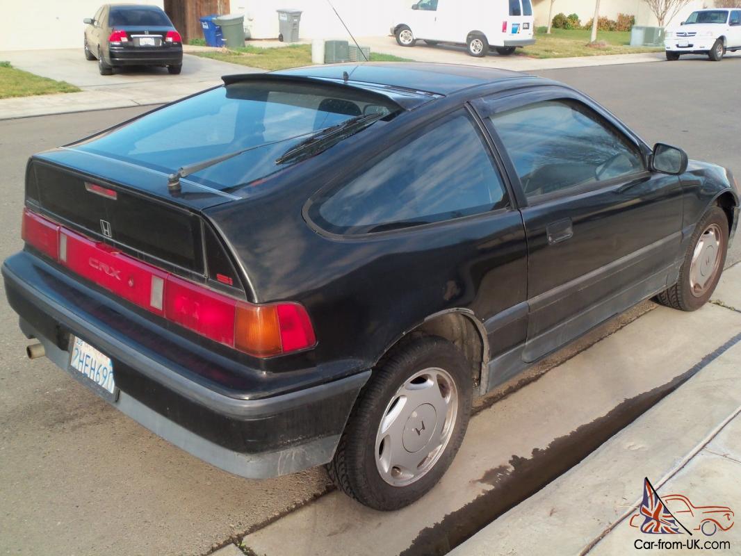 1988 Honda Crx Si 1 6l 5 Spd Sunroof Am Fm Cd Black