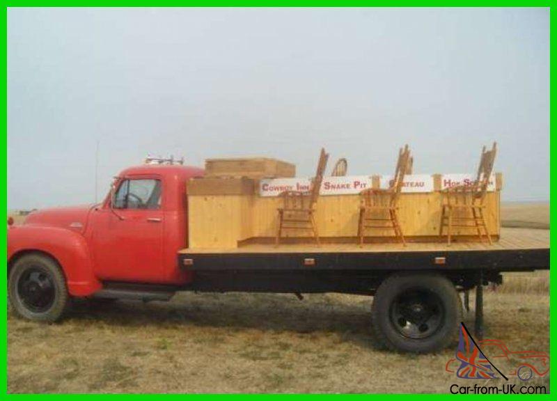 1953 Chevrolet Truck 2 1/2 Ton Flatbed With Bar And Chairs