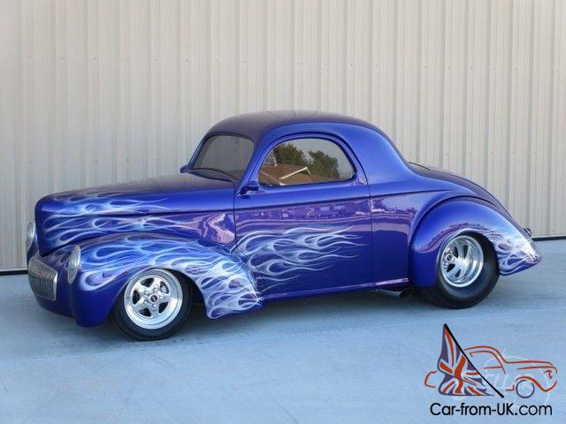 1941 WILLYS COUPE 502ci AUTO A/C LEATHER OUTLAW BODY & CHASSIS