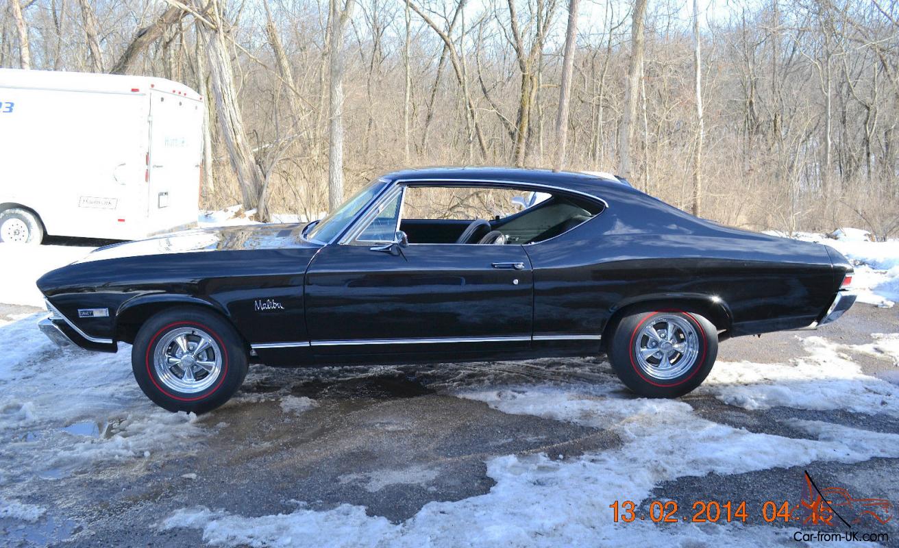 1968 CHEVELLE L79 327 FACTORY 4SPD BEAUTIFUL HIGH QUALITY TUXEDO BLACK ...