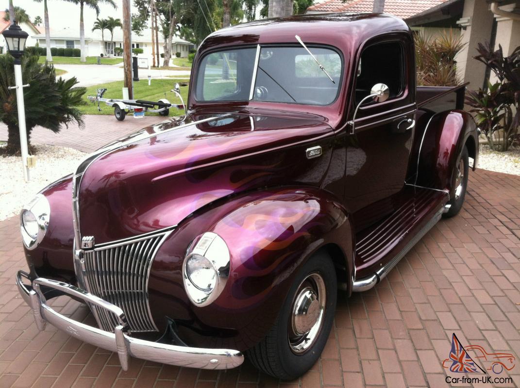 1940 Ford Pick Up Excellent Paint Interior