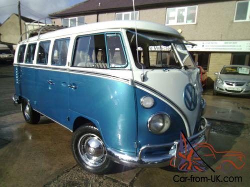 1966 Volkswagen T1 split screen deluxe 13 window walk thru micro bus