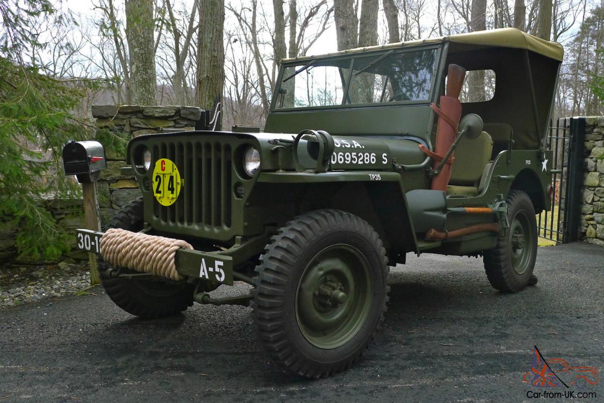 1945 Willys MB WWII Military Jeep Fully Restored No