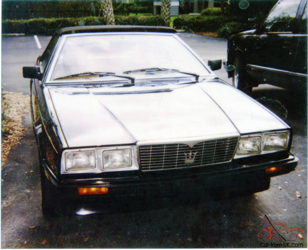 Maserati Biturbo Spyder 1986 black/tan