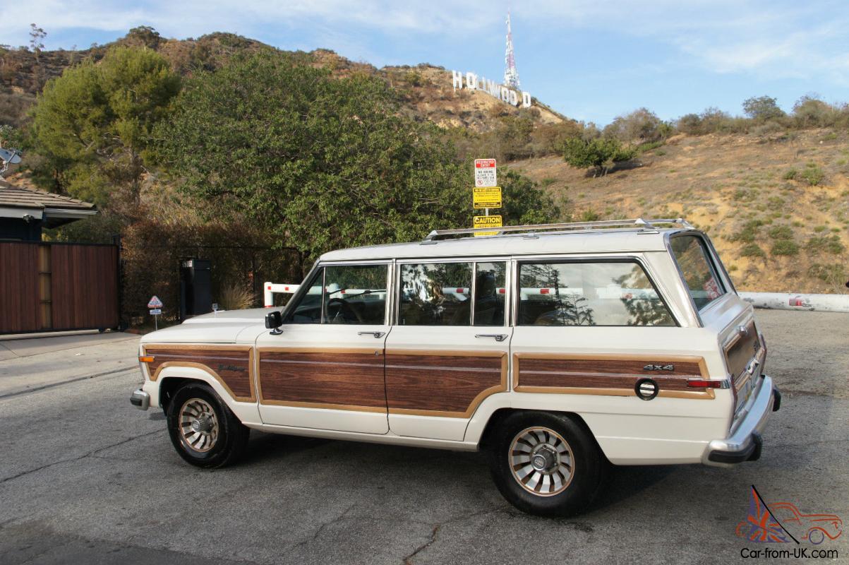 1986 Jeep Grand Wagoneer W Wood Paneling White Tan Restored V8 Woody Low Miles
