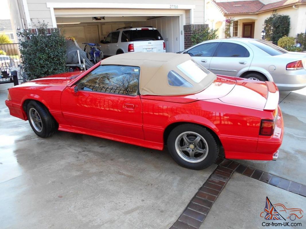 1988 Ford mustang special edition asc mclaren #10