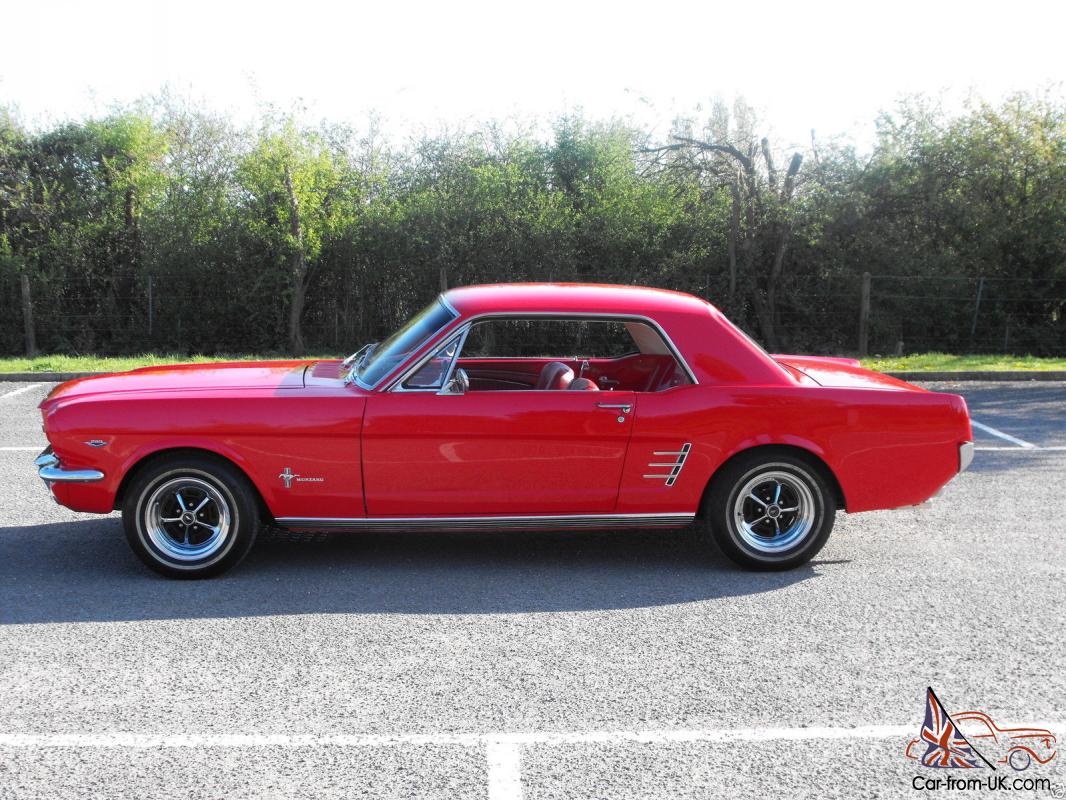 1966 Ford Mustang Coupe Red V8 289ci 4 7l Automatic