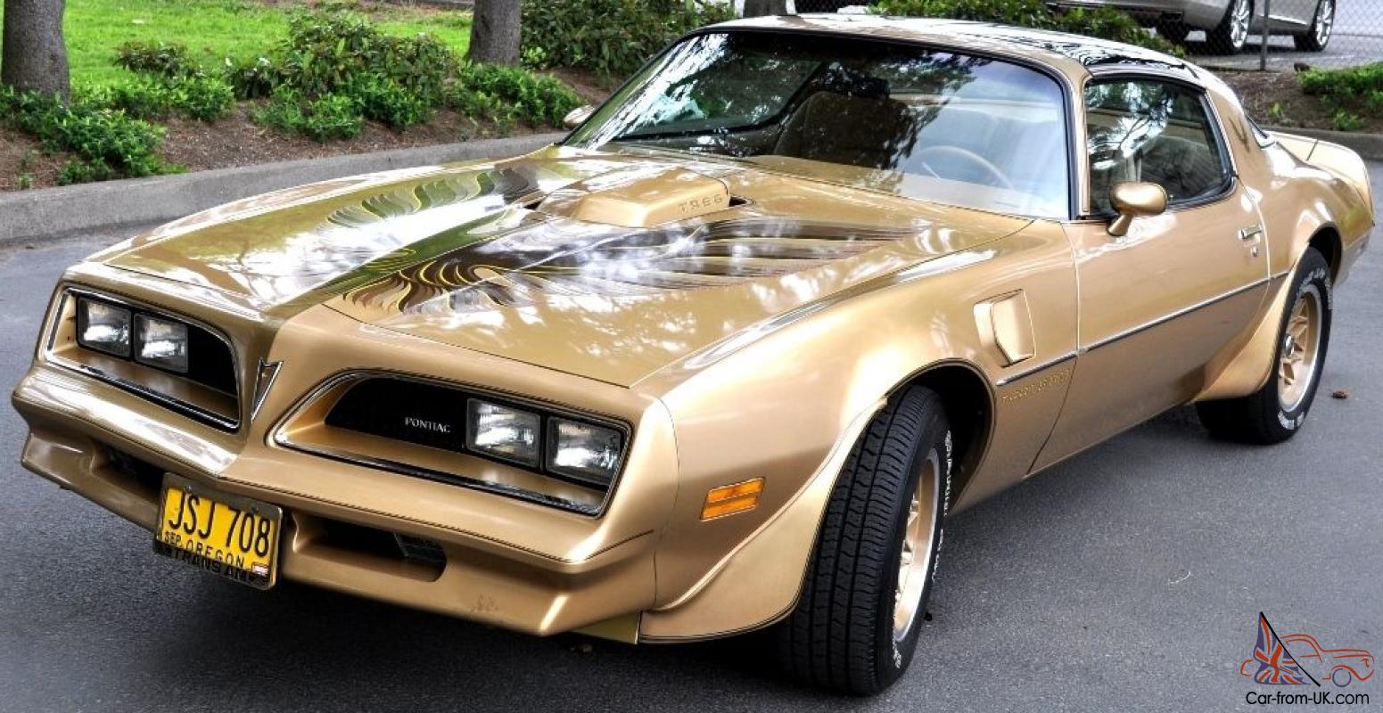 1978 Pontiac Trans Am Y88 Gold Special Edition 4 Speed Manual 53 000 Miles