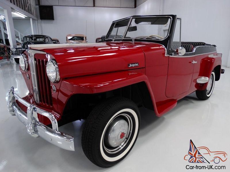 1949 WILLYS OVERLAND JEEPSTER, OPTIONAL OVERDRIVE TRANSMISSION, ORIGINAL RADIO!
