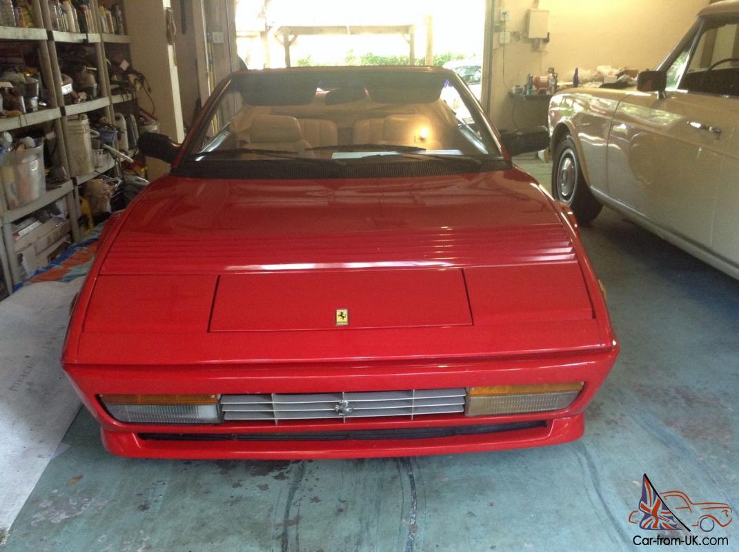 1985 Ferrari Mondial Convertible Rosso Red With Tan Interior