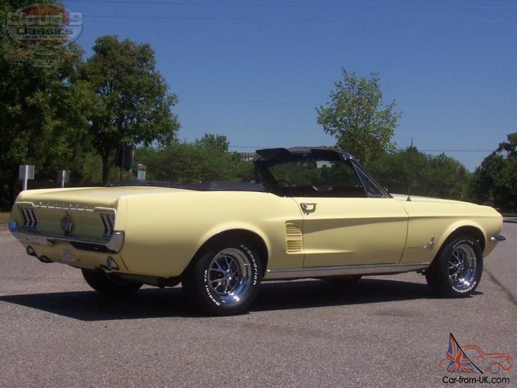 1967 Ford mustang convertible yellow #7