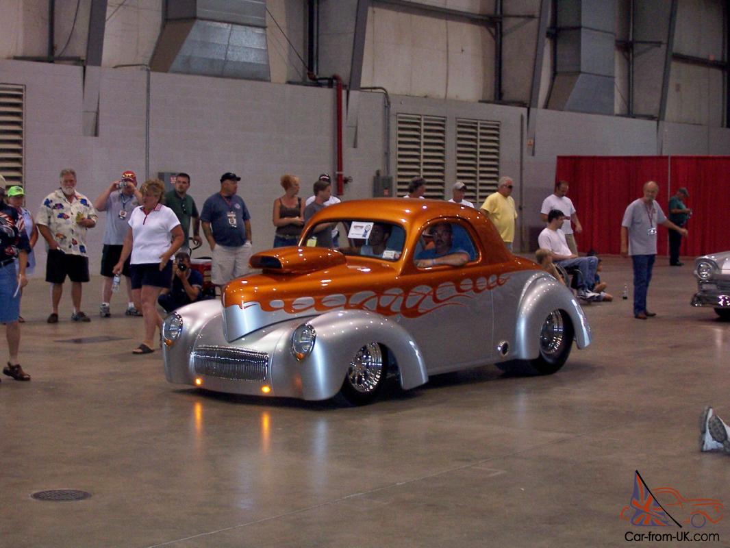 1941 Willy's Coupe , OUTLAW 540 BLOWN BBC W 871 Weiand Blower 850 HP, 3 SP Auto