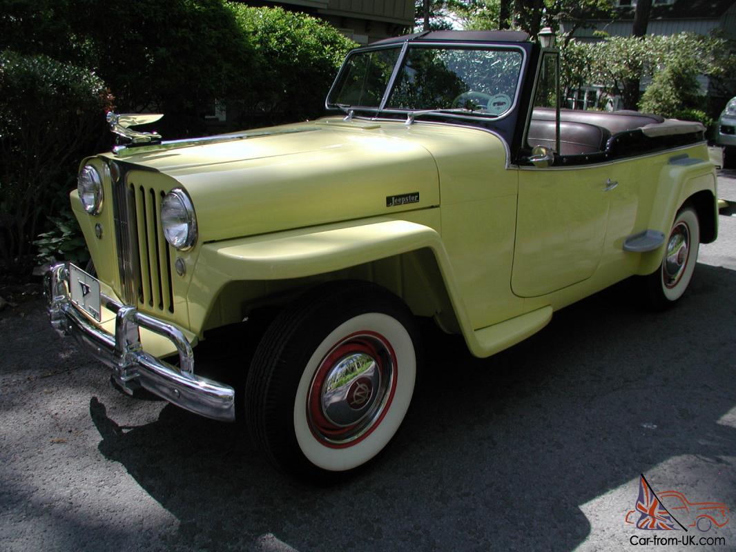 1948 Willys Jeepster, overdrive, 4cyl, A+ restoration, show quality,A+mechanical