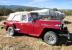 1949 Willys JEEPSTER -Kaiser Built Rare Fire Engine Red - Super Hurricane - 4WD!