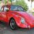 1966 Cal Look VW Beetle, California Black Plate, Red exterior, Black interior