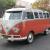 1961 VW Bus 23 window deluxe original black plate calif car Walk Thru Samba